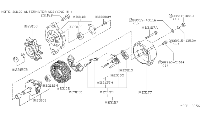 1982 Nissan 720 Pickup Alternator Diagram 12