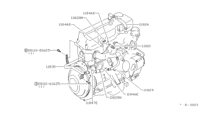 1982 Nissan 720 Pickup Crankcase Ventilation Diagram 2