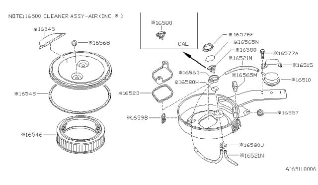 1982 Nissan 720 Pickup Air Cleaner Diagram 7