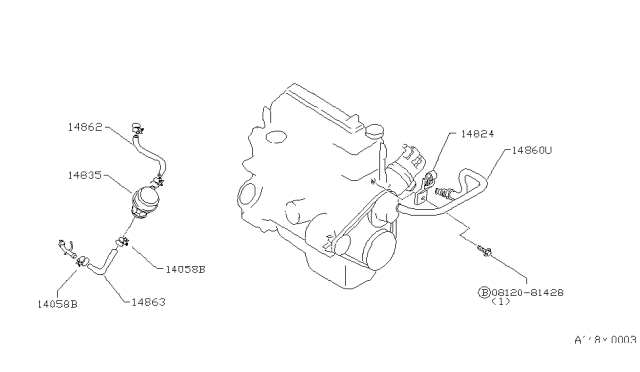 1984 Nissan 720 Pickup Secondary Air System Diagram 2