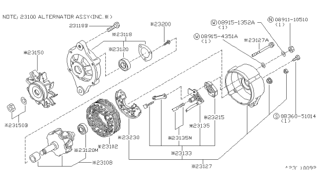 1983 Nissan 720 Pickup Alternator Diagram 4