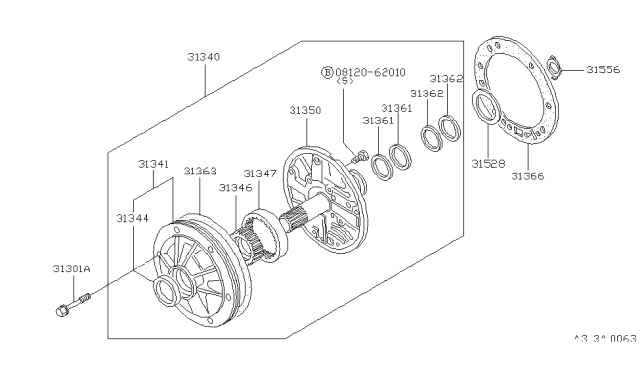 1985 Nissan 720 Pickup Power Train Engine Oil Pump Diagram