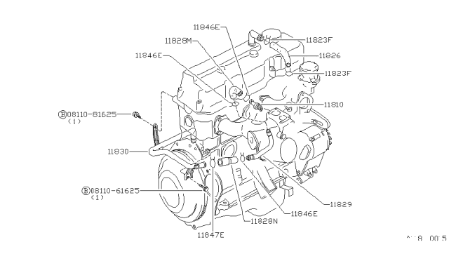 1983 Nissan 720 Pickup Crankcase Ventilation Diagram 3