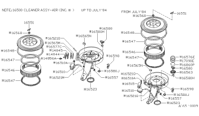 1986 Nissan 720 Pickup Air Cleaner Diagram 5