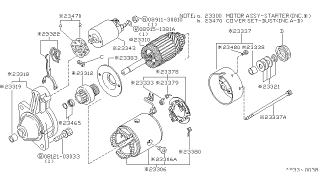 1986 Nissan 720 Pickup Starter Motor Diagram 6