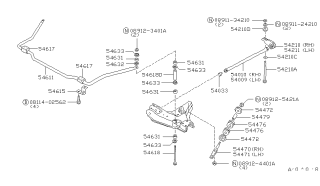 1980 Nissan 720 Pickup Front Suspension Diagram 4