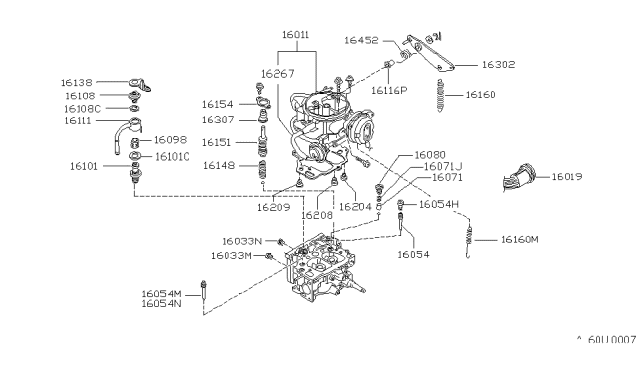 1983 Nissan 720 Pickup Carburetor Diagram 11