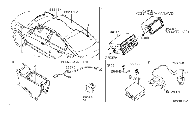 2010 Nissan Sentra Audio & Visual Diagram 4