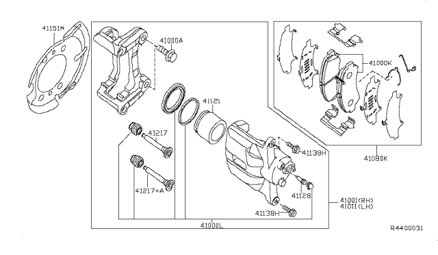 2008 Nissan Sentra Front Brake Diagram 4