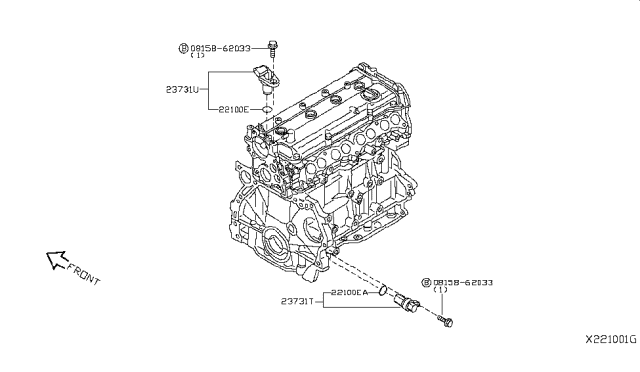 2011 Nissan Sentra Distributor & Ignition Timing Sensor Diagram 3