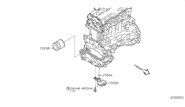 2009 Nissan Sentra Lubricating System Diagram 6