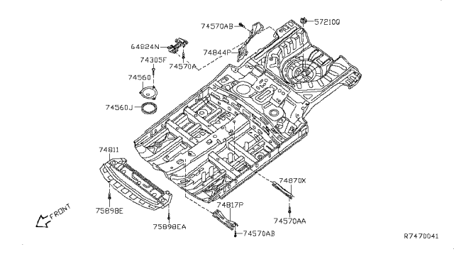 2012 Nissan Sentra Floor Fitting Diagram 2