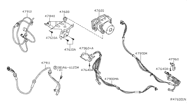 2007 Nissan Sentra Anti Skid Control Diagram