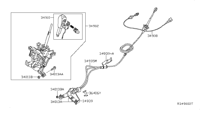 2009 Nissan Sentra Auto Transmission Control Device Diagram 4