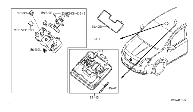 2011 Nissan Sentra Room Lamp Diagram