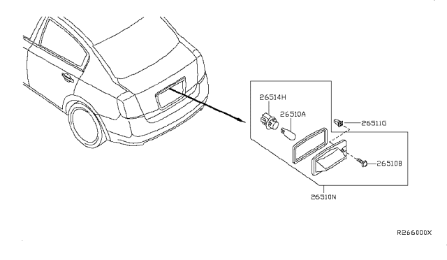 2007 Nissan Sentra Licence Plate Lamp Diagram