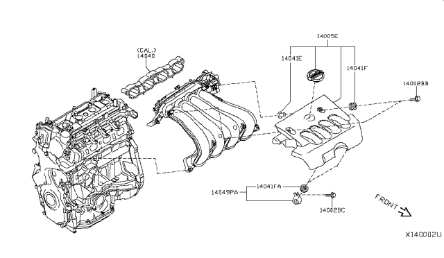 2010 Nissan Sentra Manifold Diagram 5