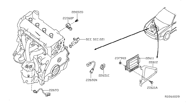 2009 Nissan Sentra Engine Control Module Diagram 1