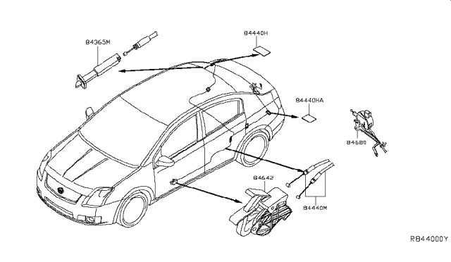 2011 Nissan Sentra Trunk Opener Diagram