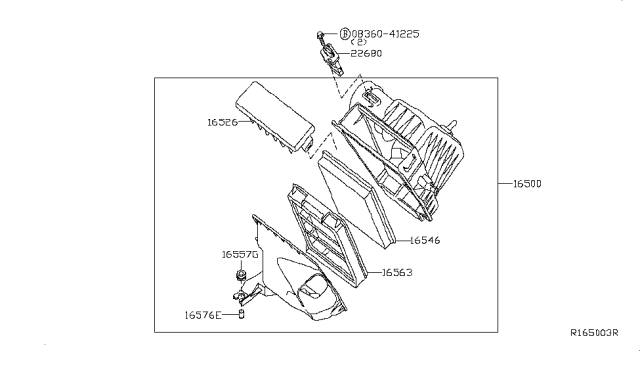 2008 Nissan Sentra Air Cleaner Diagram 2