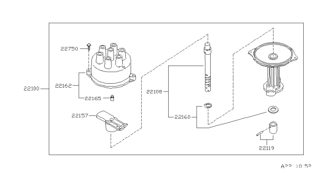 1980 Nissan 280ZX Distributor & Ignition Timing Sensor Diagram 2