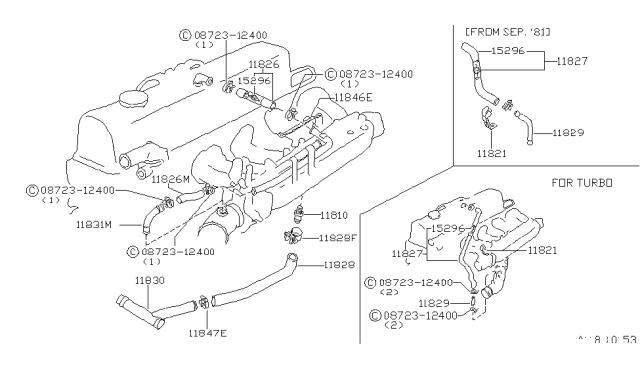 1982 Nissan 280ZX Crankcase Ventilation Diagram