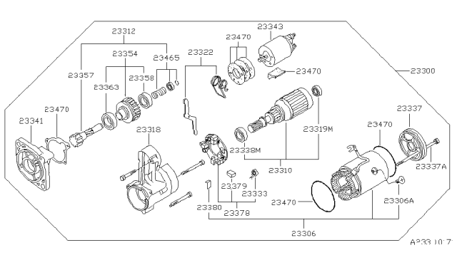 1980 Nissan 280ZX Starter Motor Diagram 1