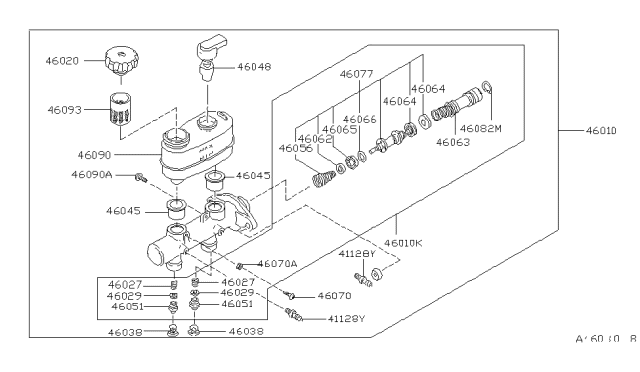 1982 Nissan 280ZX Piston-Comp Diagram for 46063-P6500