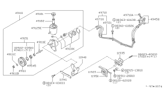 1979 Nissan 280ZX Power Steering Piping Diagram 2