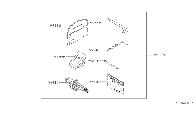 1979 Nissan 280ZX Rod-Jack Diagram for 99552-N3400