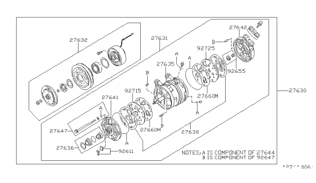 1989 Nissan 300ZX Compressor Diagram 2