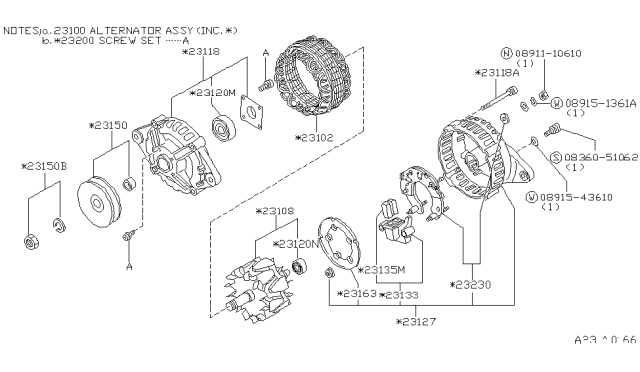 1987 Nissan 300ZX Alternator Diagram 1