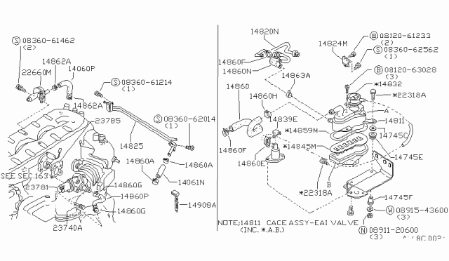 1989 Nissan 300ZX Regulator-Air Diagram for 22660-V5210