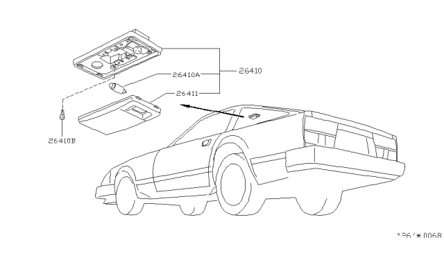 1985 Nissan 300ZX Room Lamp Diagram