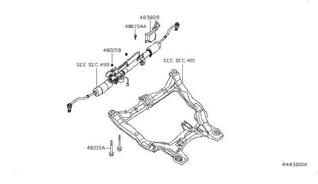 2008 Nissan Altima Steering Gear Mounting Diagram