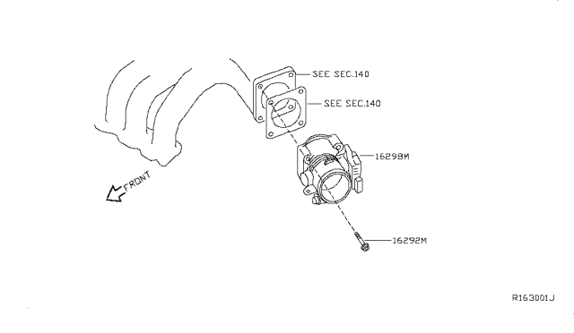 2008 Nissan Altima Throttle Chamber Diagram 1