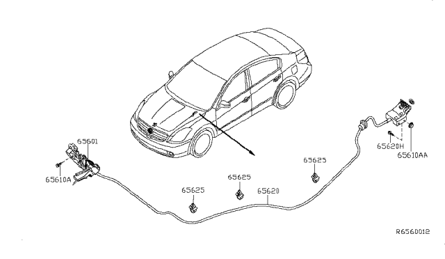 2007 Nissan Altima Hood Lock Control Diagram 2