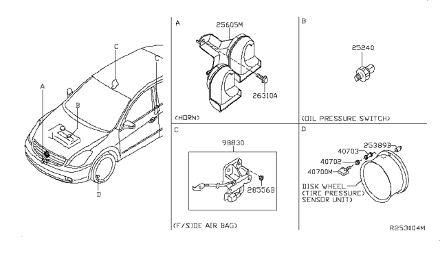 2007 Nissan Altima Electrical Unit Diagram 2