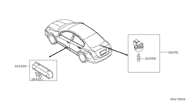 2012 Nissan Altima Lamps (Others) Diagram