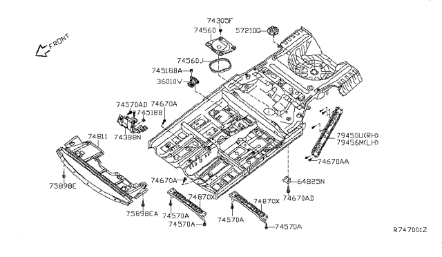 2008 Nissan Altima Floor Fitting Diagram 2