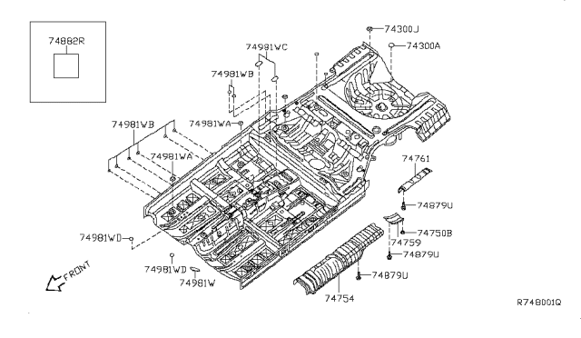 2009 Nissan Altima Floor Fitting Diagram 5