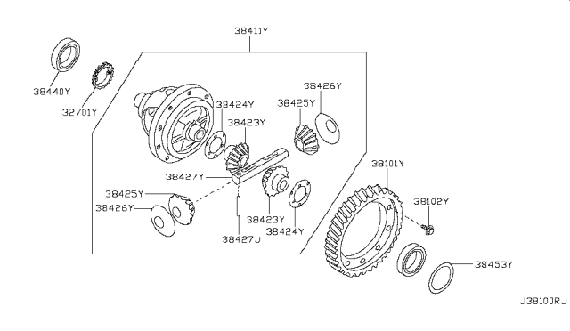 2008 Nissan Altima Front Final Drive Diagram 2