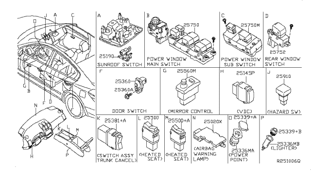 2011 Nissan Altima Switch Diagram 2