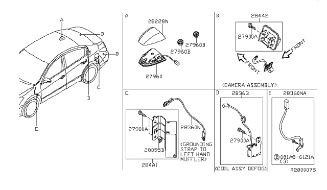 2009 Nissan Altima Audio & Visual Diagram 2