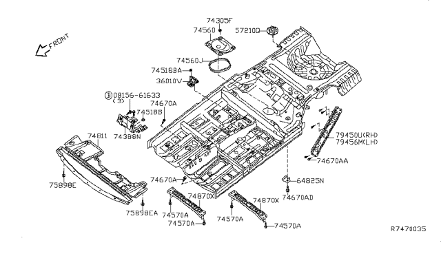 2008 Nissan Altima Floor Fitting Diagram 1