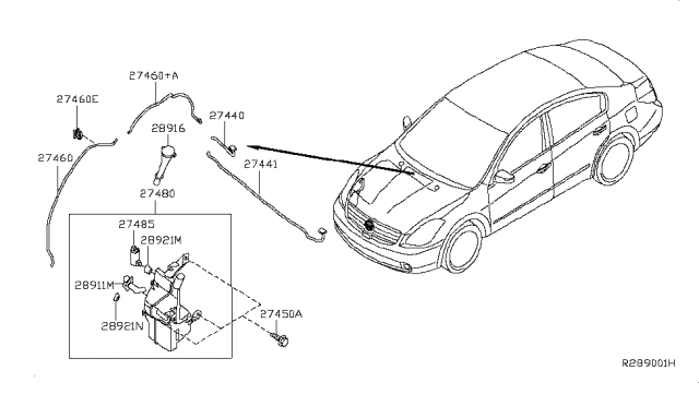 2008 Nissan Altima Windshield Washer Diagram 2