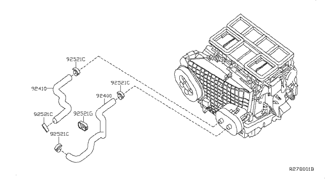 2010 Nissan Altima Heater Piping Diagram 1