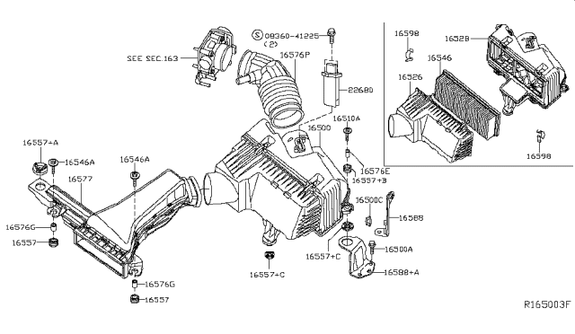 2012 Nissan Altima Air Cleaner Diagram 1