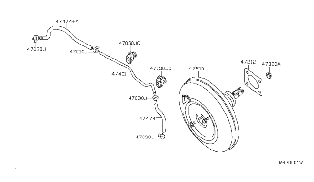 2010 Nissan Altima Brake Servo & Servo Control Diagram