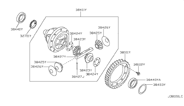 2009 Nissan Altima Front Final Drive Diagram 2